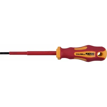 Šroubovák Šroubovák elektrikářský plochý, (-)4x100mm, VDE, CrV - EXTOL PREMIUM 53074
