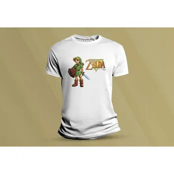 Dětské bavlněné tričko Zelda 2. Bílá velikost 140