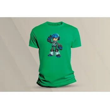 Chlapecké tričko Dětské bavlněné tričko Mighty No. 9. velikost 152 Zelená