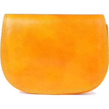 Kabelka ITALSKÉ Dámské kožené kabelky žluté Vera Pelle Franca
