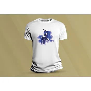 Dětské bavlněné tričko Princess Luna. Bílá velikost 128 (7-8 let)