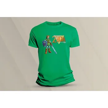 Chlapecké tričko Dětské bavlněné tričko Zelda 4. velikost 104 (3-4 roky) Zelená