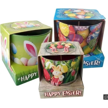 Svíčka Svíčka vonná sklo VELIKONOCE 325g (hoří 25 hod)