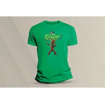 Dětské bavlněné tričko I Am Groot. velikost 152 (12-13 let) Zelená