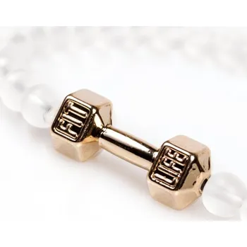 Náramek GymTime FIT-NÁRAMEK Křišťál Barva: Zlatá