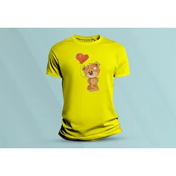 Chlapecké oblečení Dětské bavlněné tričko Medvídek Teddy 3. Žlutá velikost 140 (9-11 let)