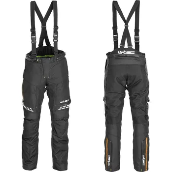 Moto oblečení Pánské moto kalhoty W-TEC Spirital VELIKOST M Černá/Oranžová