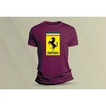 Dětské bavlněné tričko Ferrari. velikost 116 Vínová