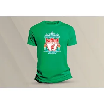 Dětské bavlněné tričko Liverpool. velikost 140 (9-11 let) Zelená
