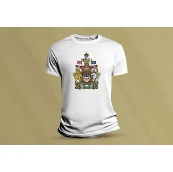 Chlapecké tričko Dětské bavlněné tričko Státní znak Kanady. Bílá velikost 104 (3-4 roky)