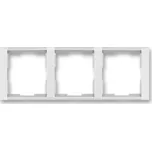 ABB TIME Rámeček trojnásobný, vodorovný, bílá/ledová bílá