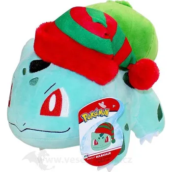 plyšák Pokémon plyšák Bulbasaur s čepicí 20 cm