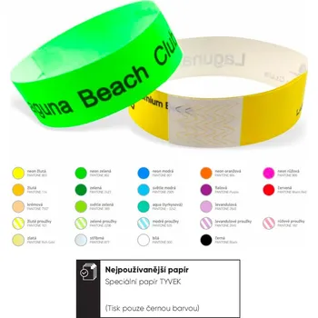 Stahovací páska ID pásky 1.9 cm standard Černý potisk