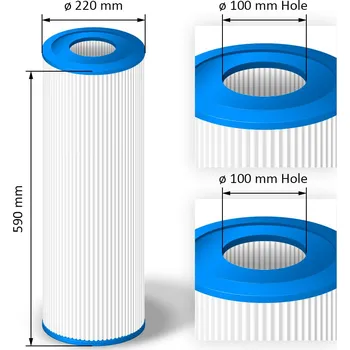 Bazénová filtrace Crystalline Pool Spa Filter Filtrační kartuše SC820