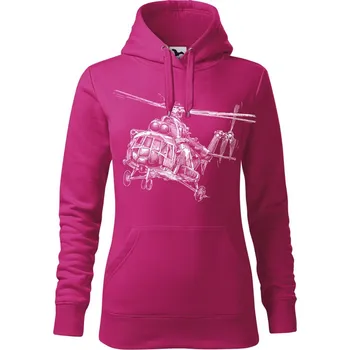 Pánská mikina Mikina - Mi-17 Sh Barva: Purpurová (40), Velikost: XL, Střih: Dámské