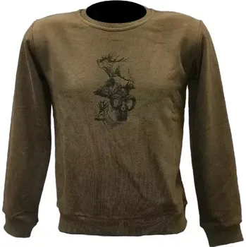 Dívčí mikina Dětská mikina C.I.T. s potiskem - motiv zvěř, zelená