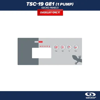Gecko Alliance Gecko Ovládací panel TSC-19 GE1, 1 Pump (4 Buttons) - Polep/ nálepka - 9916-100218