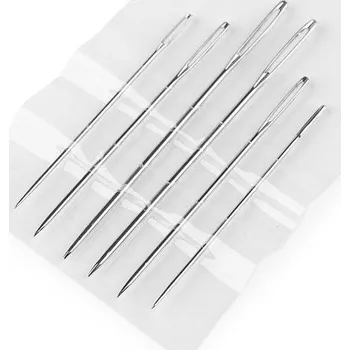 Jehly vyšívací ostré - nikl