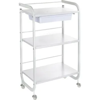 Pojízdná kosmetická police NG-ST027 - bílá