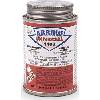 Genova Lepidlo CEMENT UNIVERSÁLNÍ PVC-CPVC-ABS - Arrow Universal 1108, 118ml