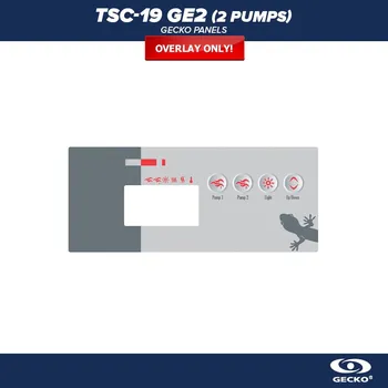 Gecko Alliance Gecko Ovládací panel TSC-19 GE2, 2 Pumps (4 Buttons) - Polep/ nálepka - 9916-100219