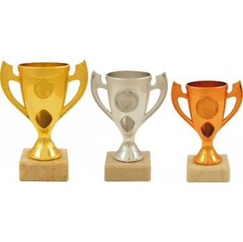 Pohár PE0013 Barva: bronz, Výška: 13,0 cm, Průměr kalichu: 5 cm