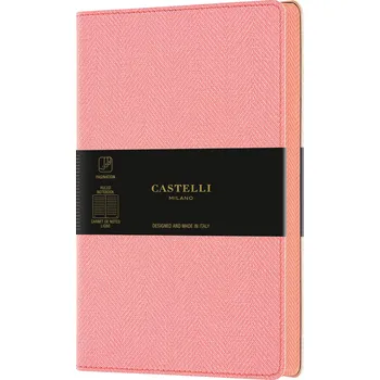 Sešit Linkovaný zápisník Castelli Harris, A5, růžový