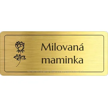 Smuteční dekorace Rytá cedulka 6880 12 x 5 cm