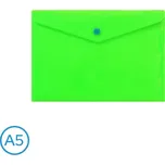 Obal spisový s klopou a drukem A5 neon Luma, zelený