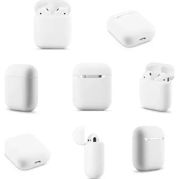 Příslušenství pro sluchátka Ochranné pouzdro na nabíjecí krabičku | silikonový obal na sluchátka AirPody - Bílý