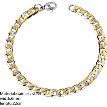 Náramek Nerezový pánský náramek | 22cm - 04M