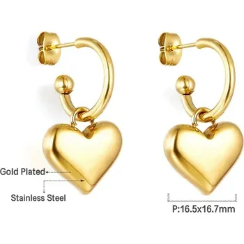 Náušnice Náušnice kruhy ve zlaté barvě - 540G