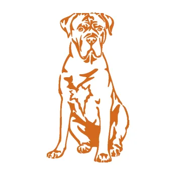 Polep vozidla SAMOLEPKA Pes 194 pravá Cane Corso (26 - oříšková) NA AUTO, NÁLEPKA, FÓLIE, POLEP, TUNING, VLASTNÍ TEXT, TISK, AUTOSAMOLEPKY.cz, POLEPY, OBRÁZEK, LOGO, SAMOLEPKY