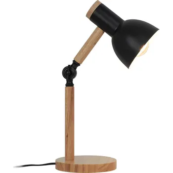 Lampička Zuma Line Balbo stolní lampa 1x40 W černá-dřevo T22004B-BL