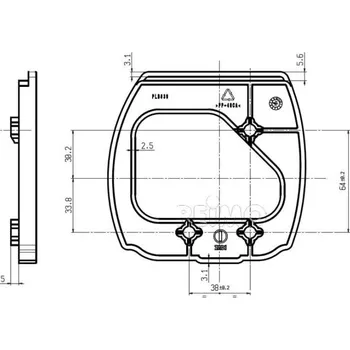 Vývojová deska Distanční deska pro garážové zámky - 6 mm