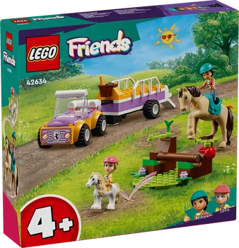 Stavebnice LEGO LEGO Friends 42634 Přívěs s koněm a poníkem