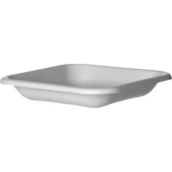 Jednorázové nádobí Miska čtvercová z cukrové třtiny 295ml /50ks