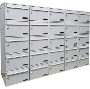 Poštovní schránka 3MH s.r.o. Poštovní schránka MB 01-300x220x370 v sestavě na stěnu Barva: RAL 1001 béžová