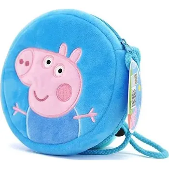 plyšák Peppa Pig Prasátko Peppa - praktická plyšová kabelka Barva: modrý Peppa