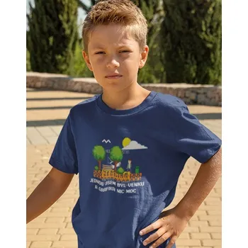 Chlapecké tričko Dětské triko - Jednou jsem byl venku a grafika nic moc, Barva Modrá, Velikost 146 cm/10 roků, Canvas Dětské tričko Bezvatriko.cz 0817