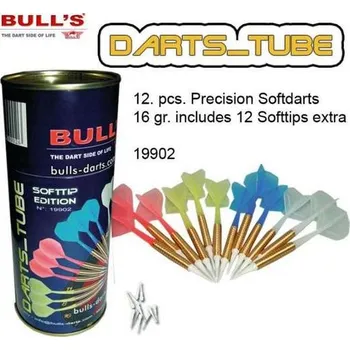 Sada softových šipek bull´s - darts tube 16gr. 19902