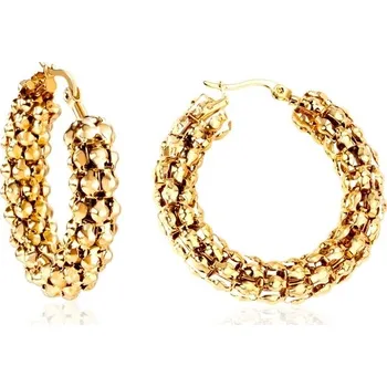 Náušnice Náušnice kruhy ve zlaté barvě - 1201G 25mm