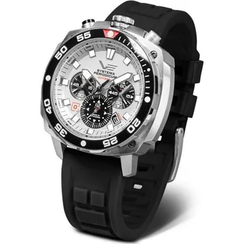 Hodinky Vostok Europe Systema Periodicum Oxygen VK67-650A722 - Černý silikonový řemínek + 5 let záruka a dárek ZDARMA