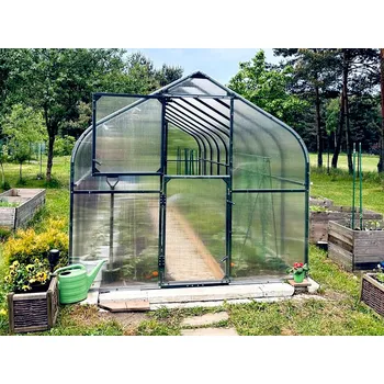 Skleník Skleník Okurka PREMIUM PLUS 3,00 x 4,00 m - Zelená RAL 6005