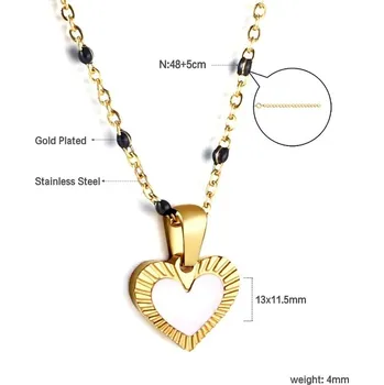 Náhrdelník Ocelový náhrdelník s přívěskem - A76MG