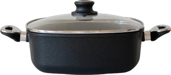 Hranatý titanový kastrol 28x28x10 cm s pokl. 6,5 l BAF Gigant