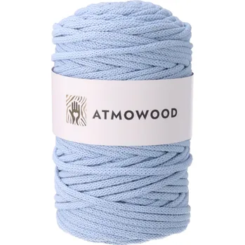 Příze příze 5 mm - světle modrá