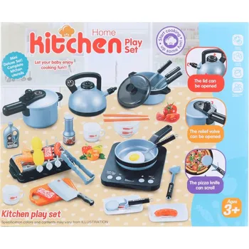 Dětská kuchyňka Lamps Sada nádobí s vařičem na baterie
