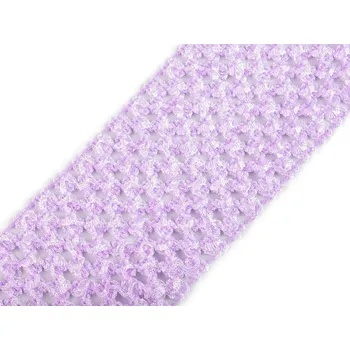 Síťovaná pruženka šíře 70 mm pro výrobu tutu sukýnek, barva 12 fialová lila