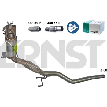 Filtr pevných částic Filtr sazových částic, výfukový systém ERNST 920063